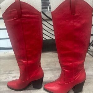 Windsor Bold Red Heeled Boots